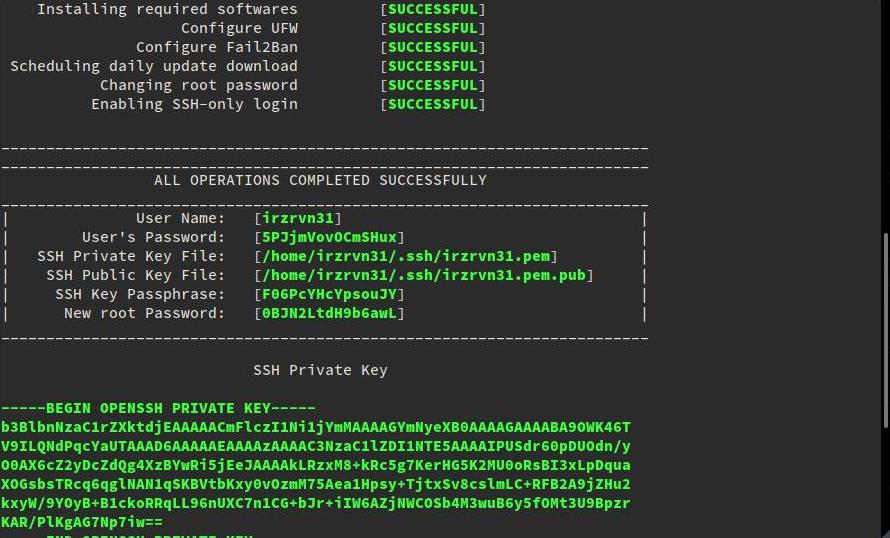 Execution Succeeded 1 Success With Credentials on Screen - Execution Succeeded 1